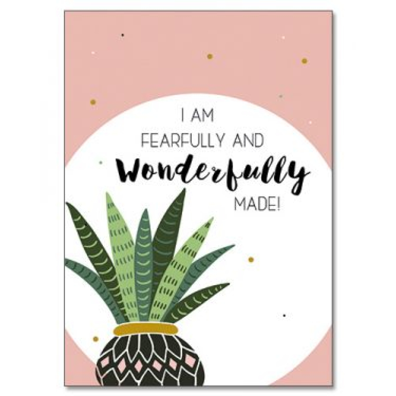 A5 kaart I am fearfully and wonderfully made